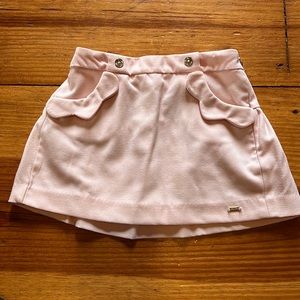 Mayoral scallop light pink mini skirt